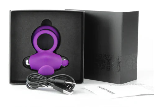 Vibrating Delay Ring with Rabbit Ears for Couples