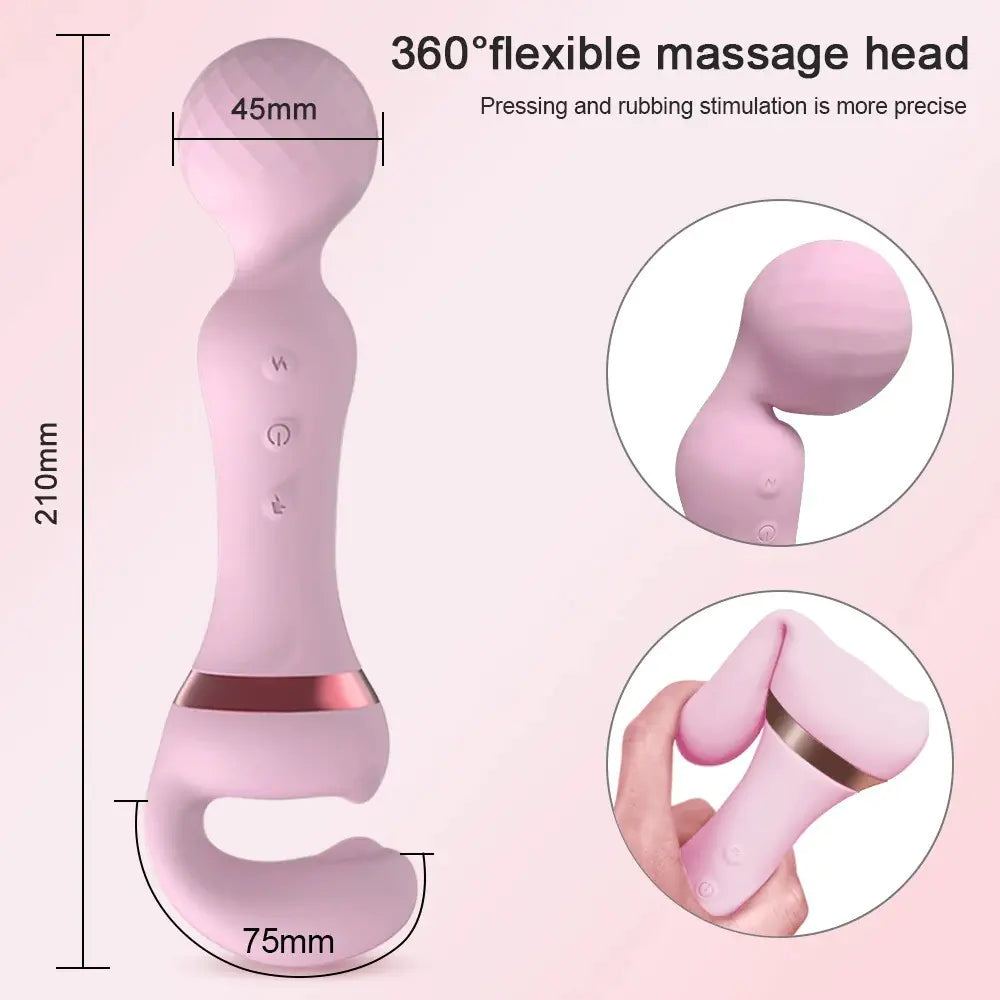 Double-Ended Vibrator for Women - Multi-Use Stimulator