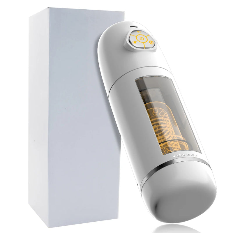 Automatic Male Masturbator APP Controlled Penis Pump with 10 Thrusting & Rotating Electric Pocket Pussy for Men Adult Sex Toys