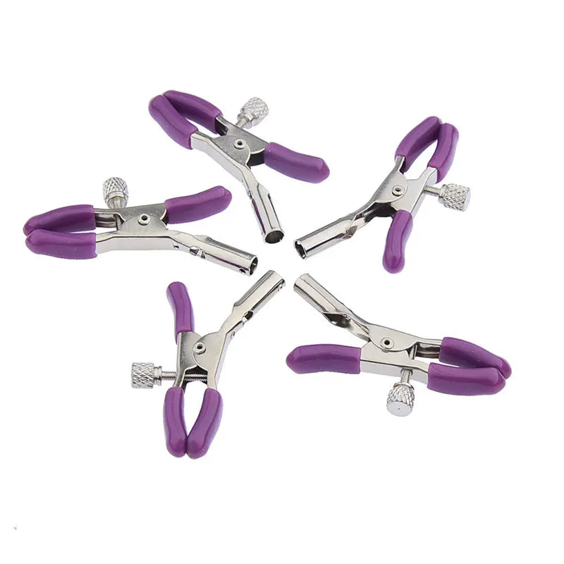 5PCS Erotic Breast Clips Nipple Stimulator Adult Games Sex Toys for Couples Flirting Nipple Clamps Metal Rubber Clip New 2022