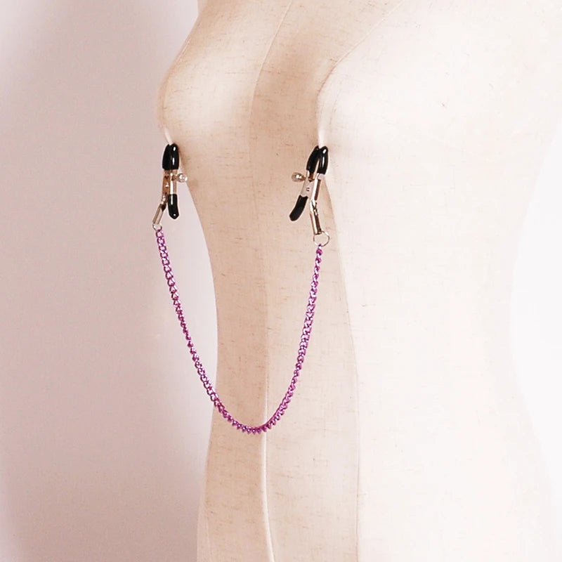 SM Couple Games Bondage Woman Clitoral Nipple Stimulation Clamps Bdsm Fetish Slave Role Play Exotic Intimate Erotics Accessories