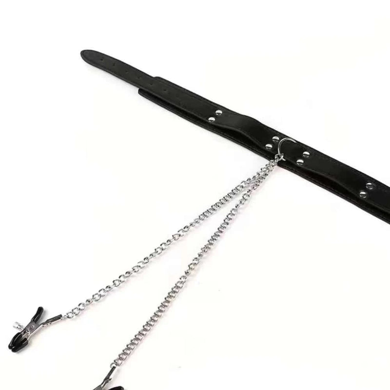 Sexy Handcuffs Collar Nipple Clamps Adult Games Fetish Flirting Sex Bondage Rope Sex Toys For Woman Erotic Accessory