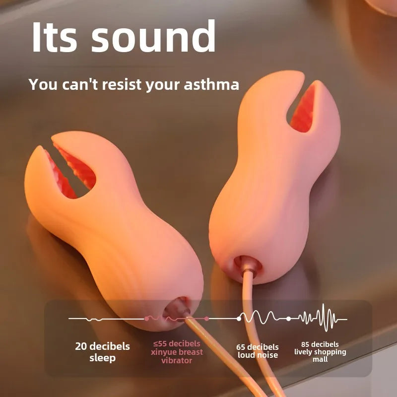 Electric Wearable Nipple Clip Vibrator G-spot Massage Stimulator Erotic Tease Nipple Breast Masturbator Female Adult Sex Product