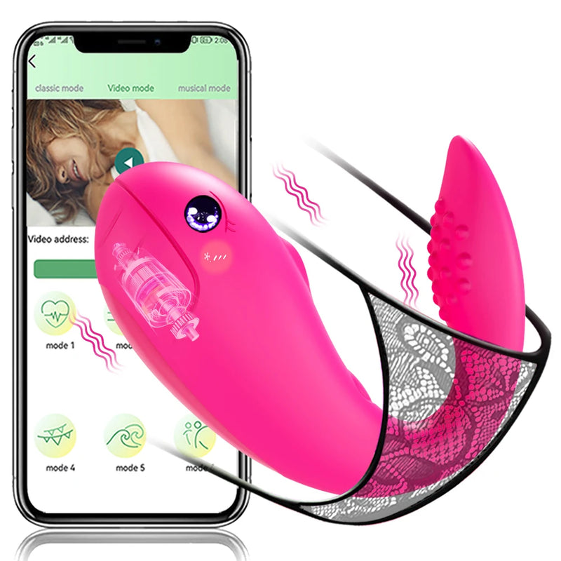 G Spot Vibrator Dildo Vibrating Egg for Women Female Wireless Bluetooth APP Control Wearable Vibrating Sex Toys for Adults Shop