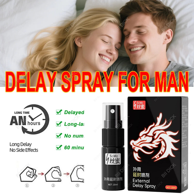 Sex Delay Spray for Men To Extend Sex Time Anti Premature Ejaculation Products Fast Erection Long Lasting 60miuntes