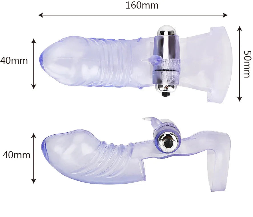 Triple Finger Vibrator Masturbation Clit GSpot Orgasm Massager penis Condom Stick Dildo Rabbit Vibrating Stick Sex Toy for Women