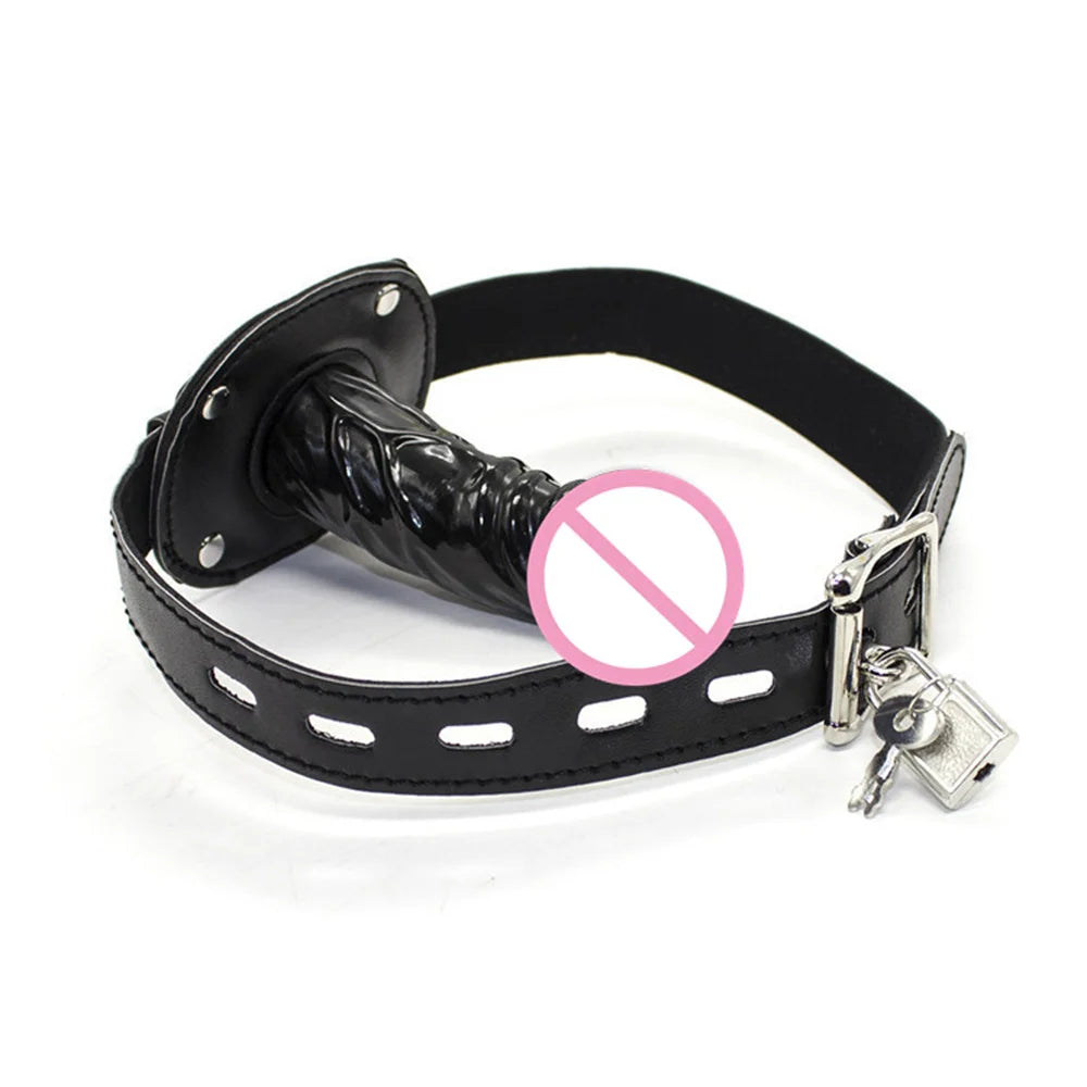 Open Mouth Dildo Gag Penis Plug Oral Sex Toys For Women Men Bdsm Bondage Restraints Adult Games Sexyshop Couple Erotic Products