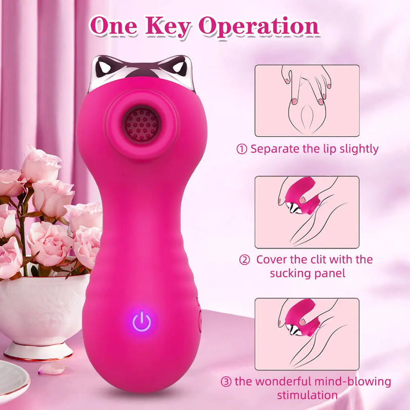Powerful Clitoris Sucker Nipple Vibrator Female Vagina Sucking Vacuum Stimulator Tidal Masturbator Sex Toys for Women Adults 18
