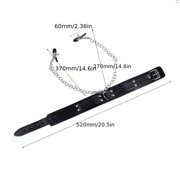 Sexy Handcuffs Collar Nipple Clamps Adult Games Fetish Flirting Sex Bondage Rope Sex Toys For Woman Erotic Accessory