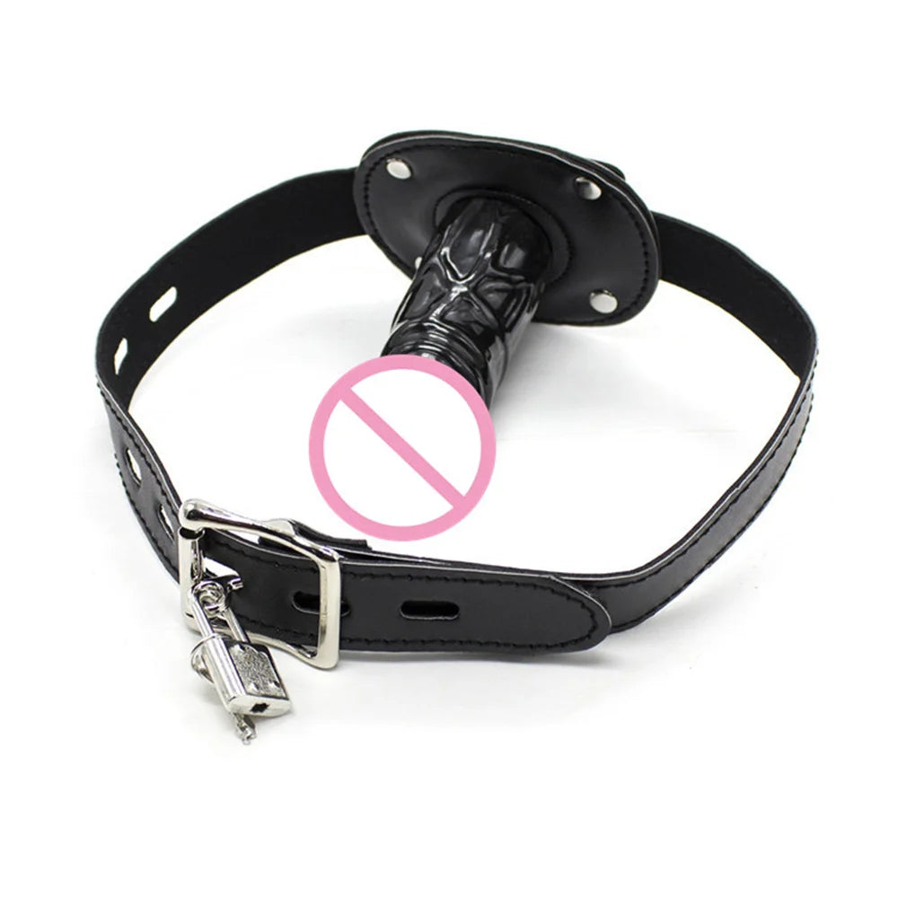 Open Mouth Dildo Gag Penis Plug Oral Sex Toys For Women Men Bdsm Bondage Restraints Adult Games Sexyshop Couple Erotic Products
