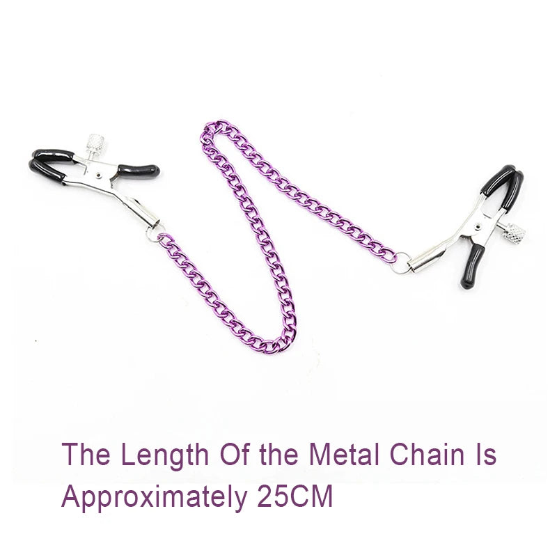 SM Couple Games Bondage Woman Clitoral Nipple Stimulation Clamps Bdsm Fetish Slave Role Play Exotic Intimate Erotics Accessories