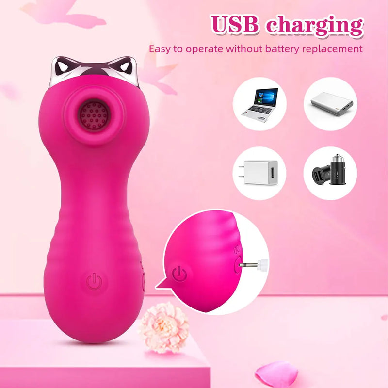 Powerful Clitoris Sucker Nipple Vibrator Female Vagina Sucking Vacuum Stimulator Tidal Masturbator Sex Toys for Women Adults 18