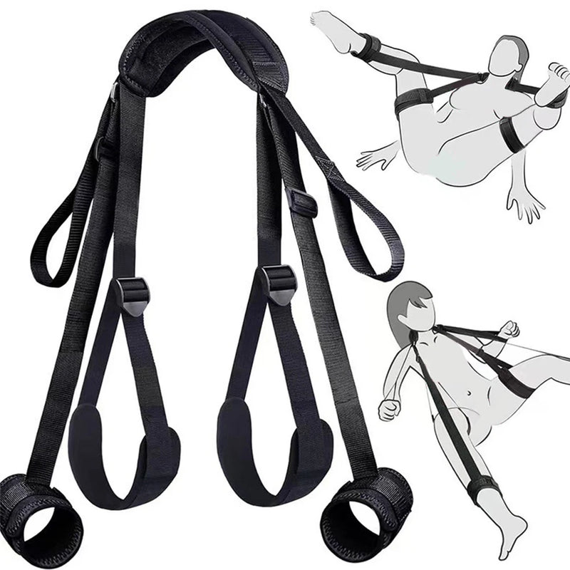 Bdsm Bondage Set Restraint Erotica Binding Sex Forced Split Leg Straps Neck Wrist SM Sex Toys for Woman Couples Product