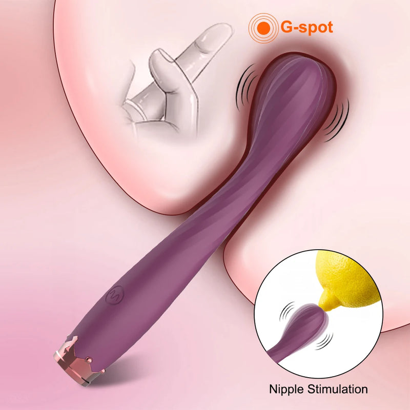 Beginner G-Spot Vibrator for Women 8 Seconds to Orgasm Finger Shaped Vibes Nipple Clitoris Stimulator Sex Toys for Adult Female