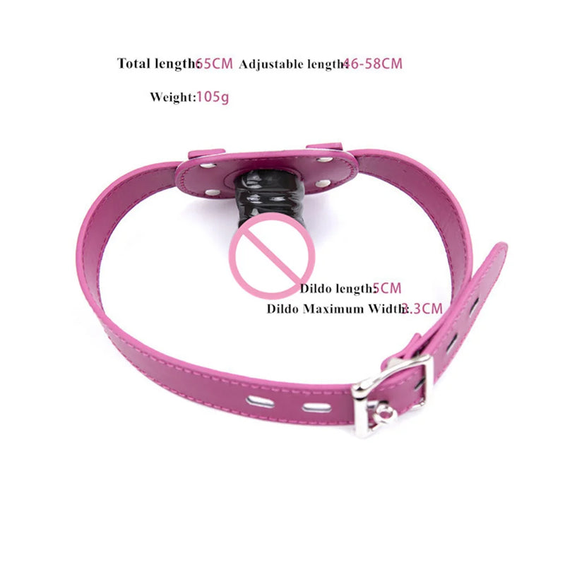 Open Mouth Dildo Gag Penis Plug Oral Sex Toys For Women Men Bdsm Bondage Restraints Adult Games Sexyshop Couple Erotic Products