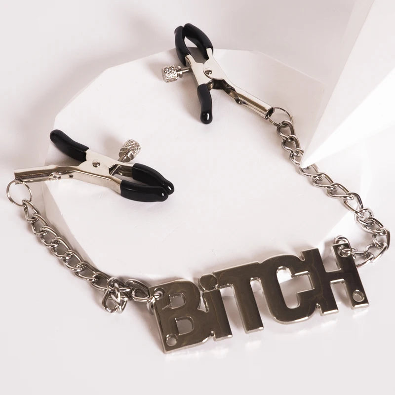 SM Couple Games Bondage Woman Clitoral Nipple Stimulation Clamps Bdsm Fetish Slave Role Play Exotic Intimate Erotics Accessories