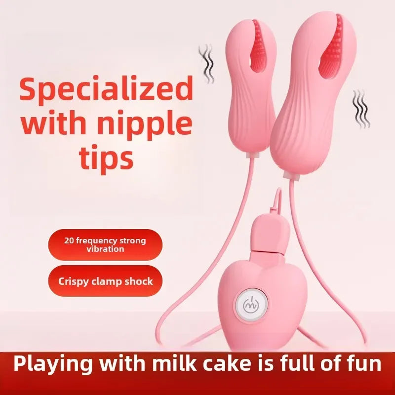 Electric Wearable Nipple Clip Vibrator G-spot Massage Stimulator Erotic Tease Nipple Breast Masturbator  Female Adult Sex Produc