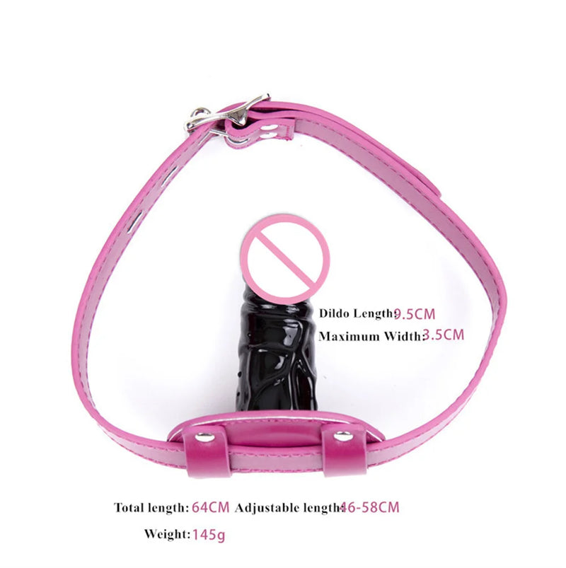 Open Mouth Dildo Gag Penis Plug Oral Sex Toys For Women Men Bdsm Bondage Restraints Adult Games Sexyshop Couple Erotic Products