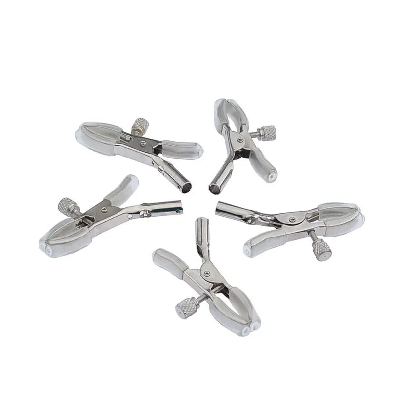 5PCS Erotic Breast Clips Nipple Stimulator Adult Games Sex Toys for Couples Flirting Nipple Clamps Metal Rubber Clip New 2022