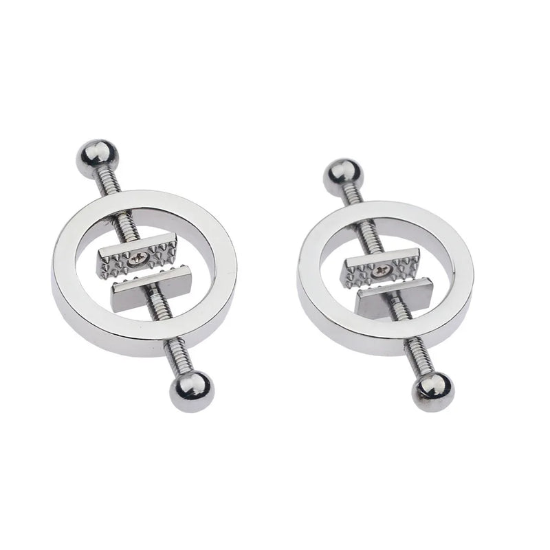 Stainless Steel Adjustable Nipple Clips Erotic Goods Nipple Stimulation Breast Bondage Restraint Fetish Bdsm Sex Toy for Woman