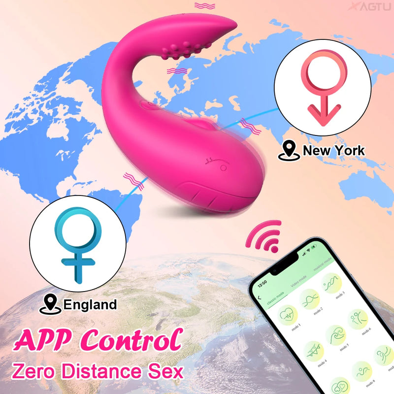G Spot Vibrator Dildo Vibrating Egg for Women Female Wireless Bluetooth APP Control Wearable Vibrating Sex Toys for Adults Shop