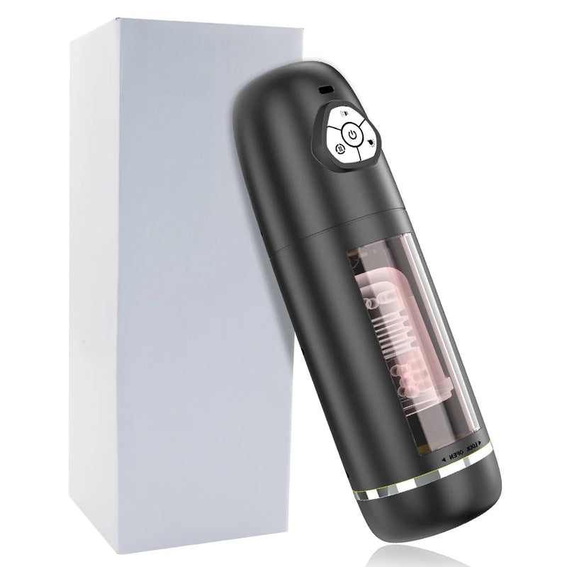 Automatic Male Masturbator APP Controlled Penis Pump with 10 Thrusting & Rotating Electric Pocket Pussy for Men Adult Sex Toys