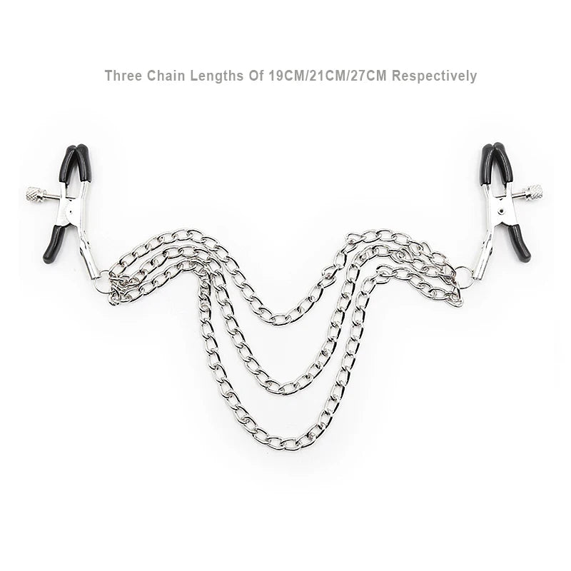 SM Couple Games Bondage Woman Clitoral Nipple Stimulation Clamps Bdsm Fetish Slave Role Play Exotic Intimate Erotics Accessories