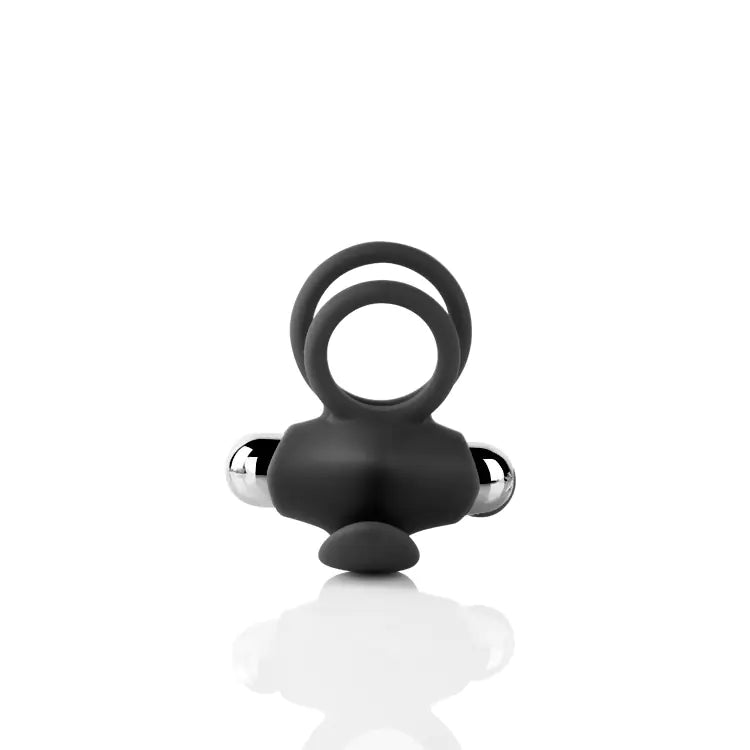Vibrating Delay Ring with Rabbit Ears for Couples