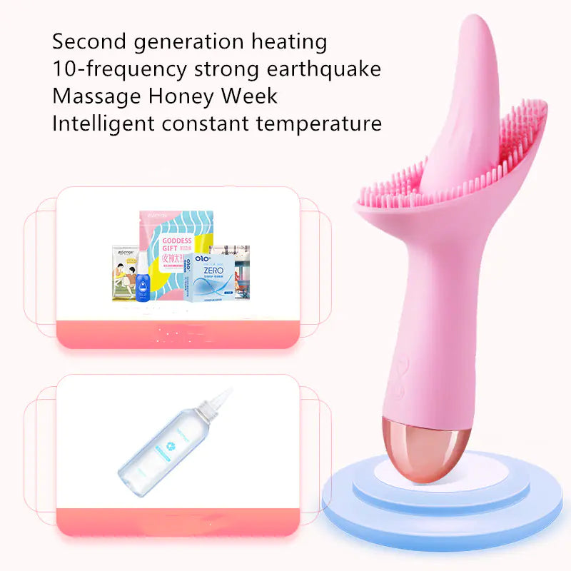 Vibrating Tongue Sucker for Women's Pleasure Device